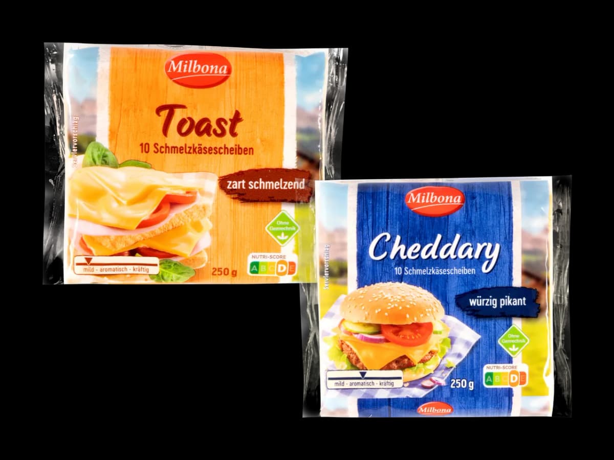 Milbona Toast Schmelzkäsescheiben, 800 g – Lidl