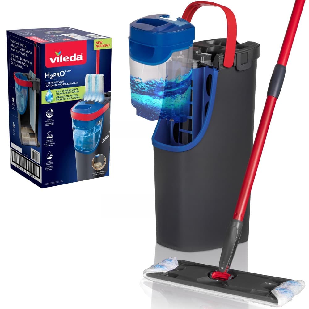 H2PRO Flat Mop System, 1,2 l Vileda – Bauhaus