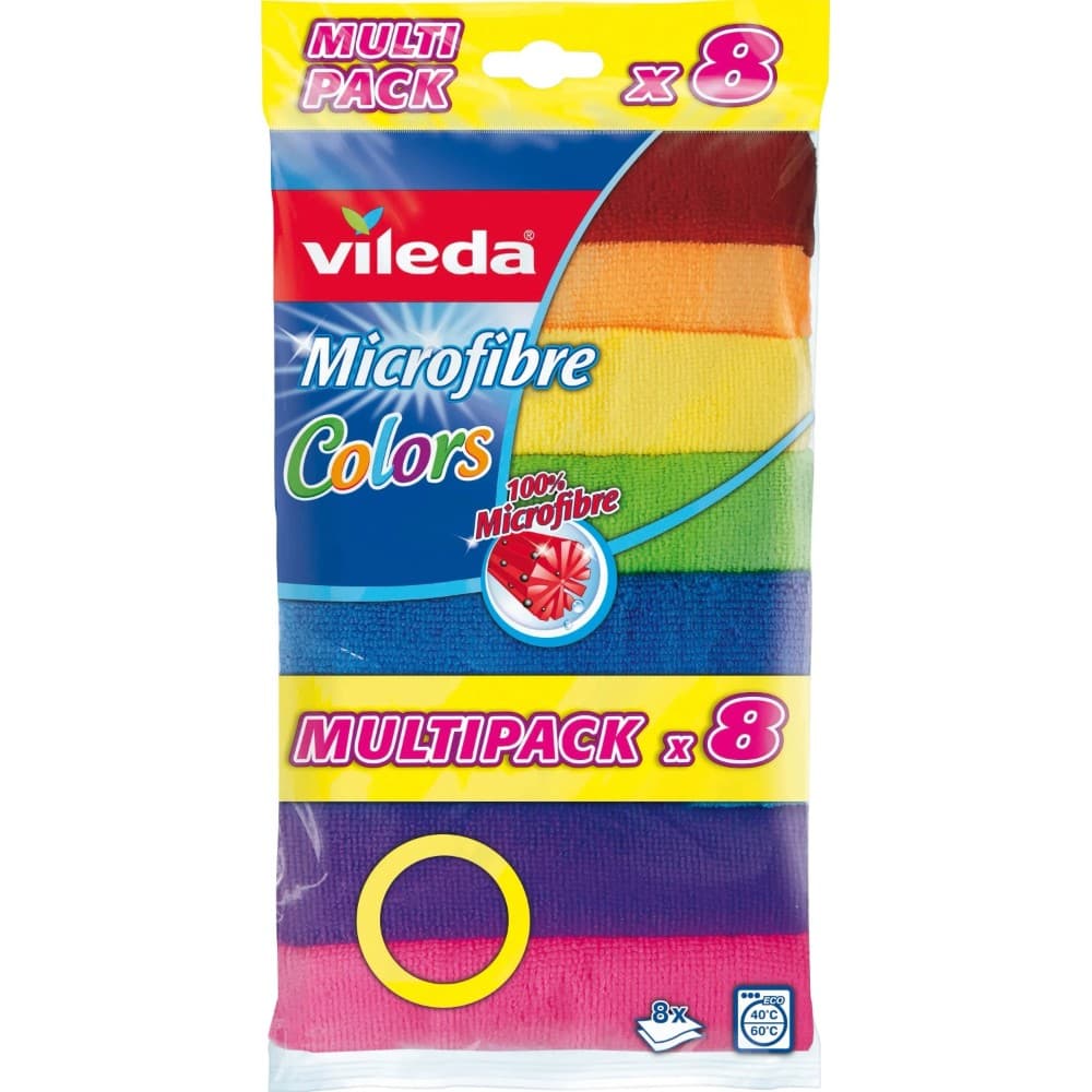 Vileda Microfibre Colors, 8 Stück – Norma