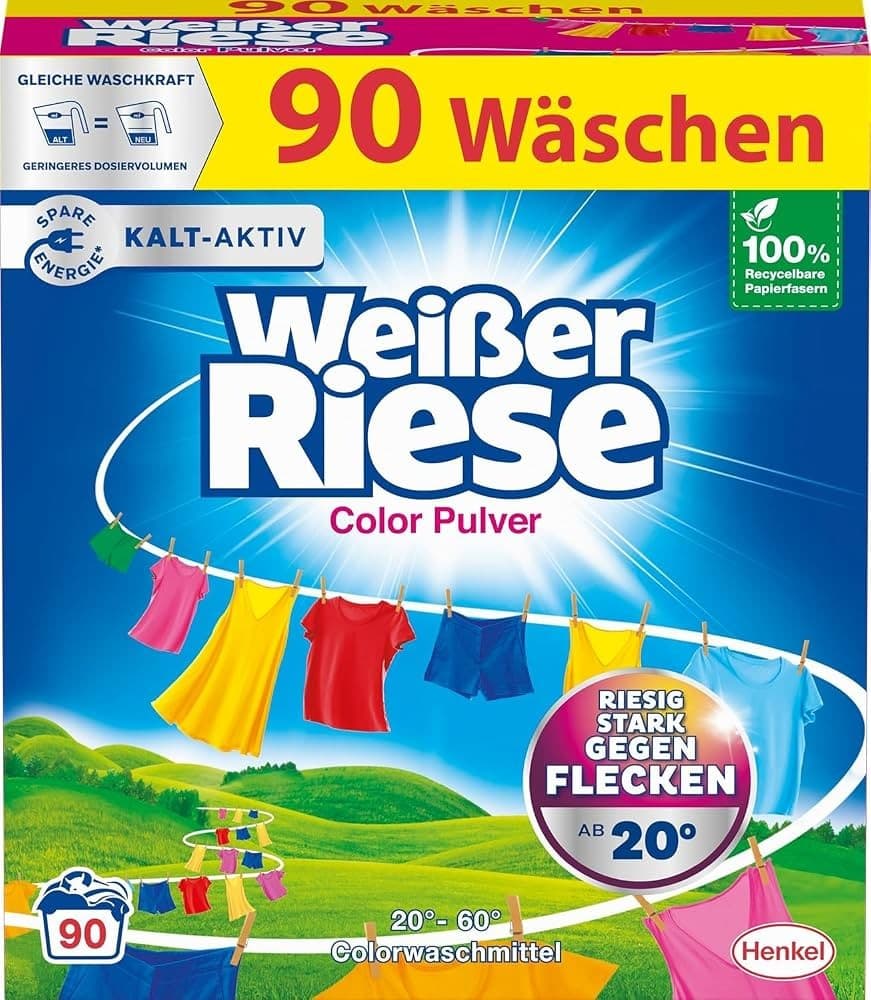 Weißer Riese Waschmittel, 100 Waschgänge od. 90 Waschgänge od. 80 Waschgänge – Billa Plus