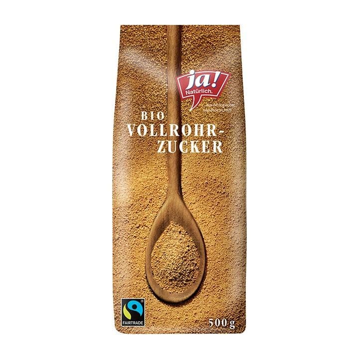 ja! Natürlich Vollrohrzucker, 500 g – Adeg