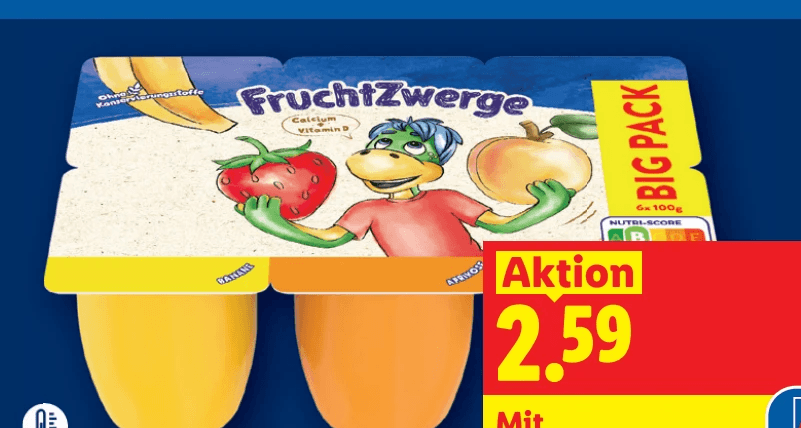 Fruchtzwerge, 6x 100 g Danone – Lidl