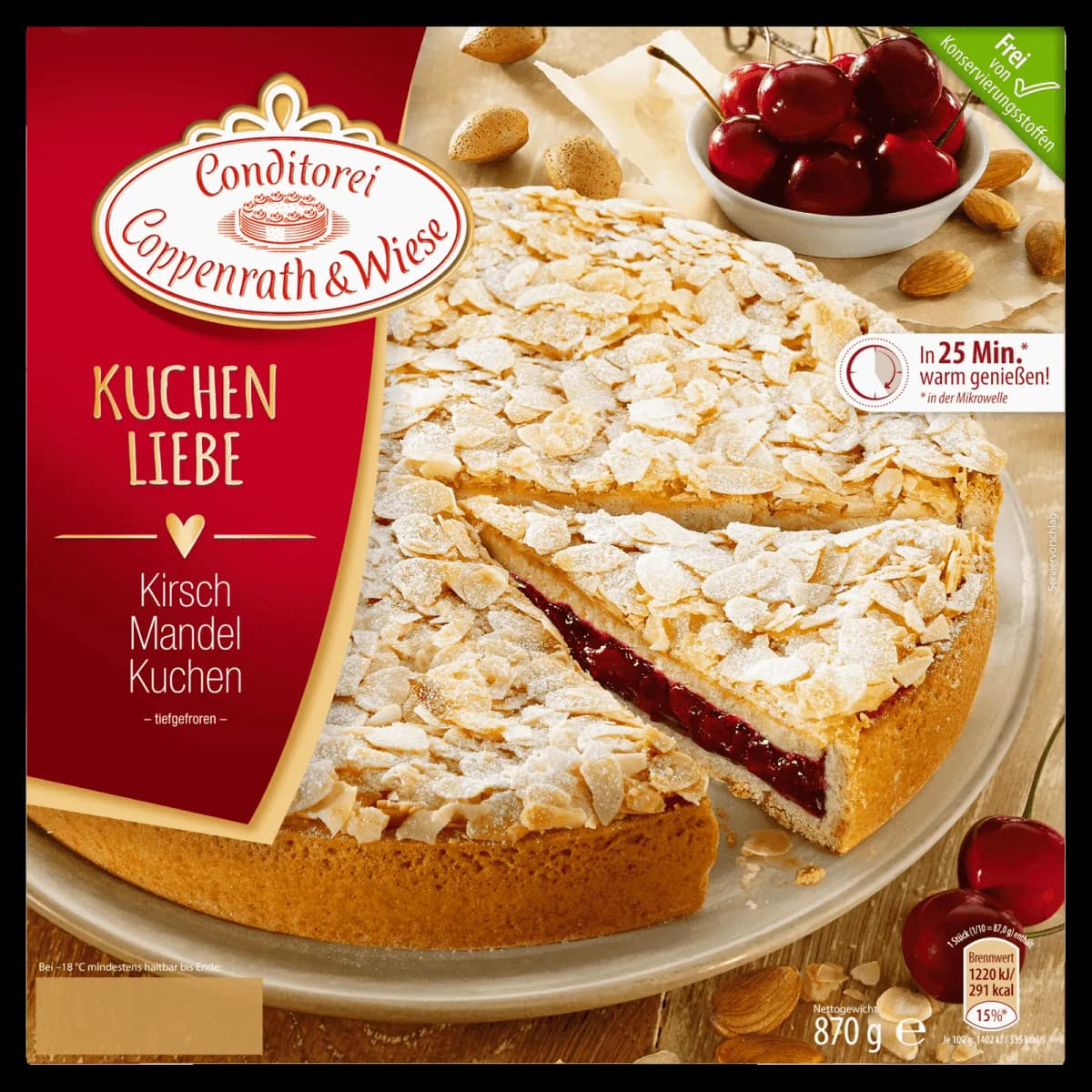Kuchenliebe, 900 g oder 1,25 kg Conditorei Coppenrath & Wiese – Norma