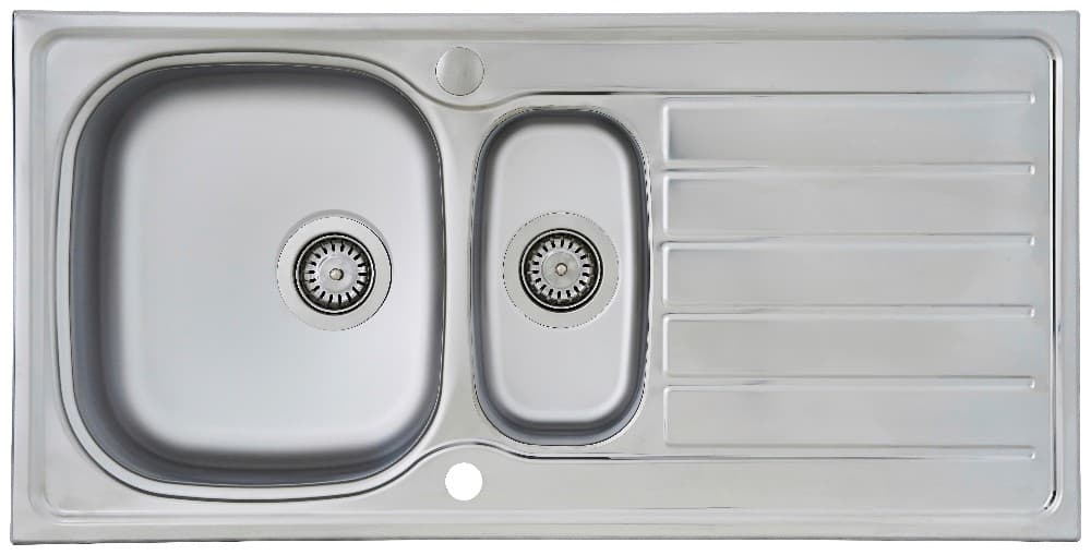 HOME Edelstahl-Küchenspüle ca. 100x55x88 cm Angebot bei Norma