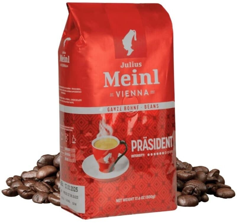 Meinl Präsident ganze Bohne oder gemahlen 500 g Julius Meinl Angebot bei Spar