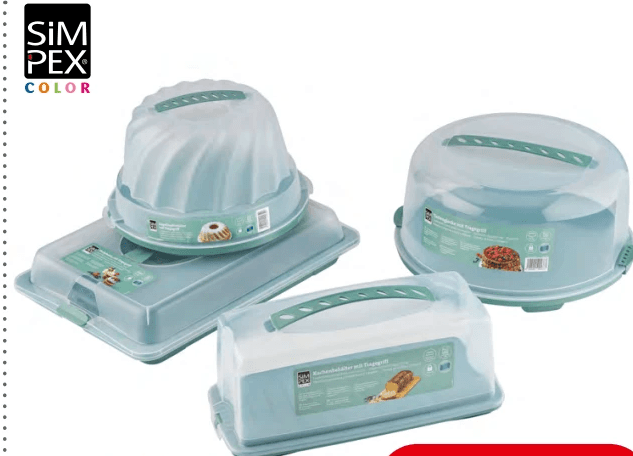 SIMPEX COLOR Torten- oder Kuchenbehälter – Eurospar