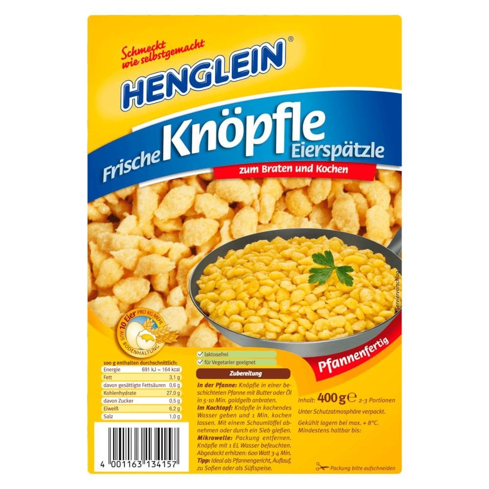 Henglein Eierspätzle Knöpfle, 400 g – MPREIS