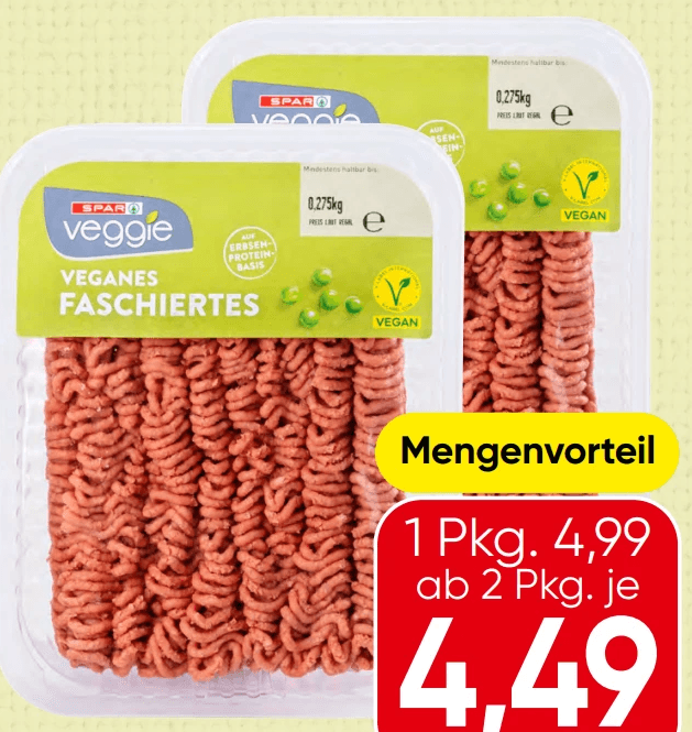 SPAR Veggie veganes Faschiertes, 275 g – Spar