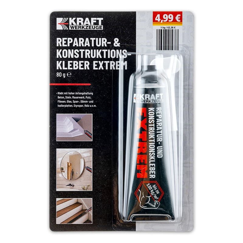 Reparatur- & Konstruktions-Kleber extrem, 80 g KRAFT – Norma