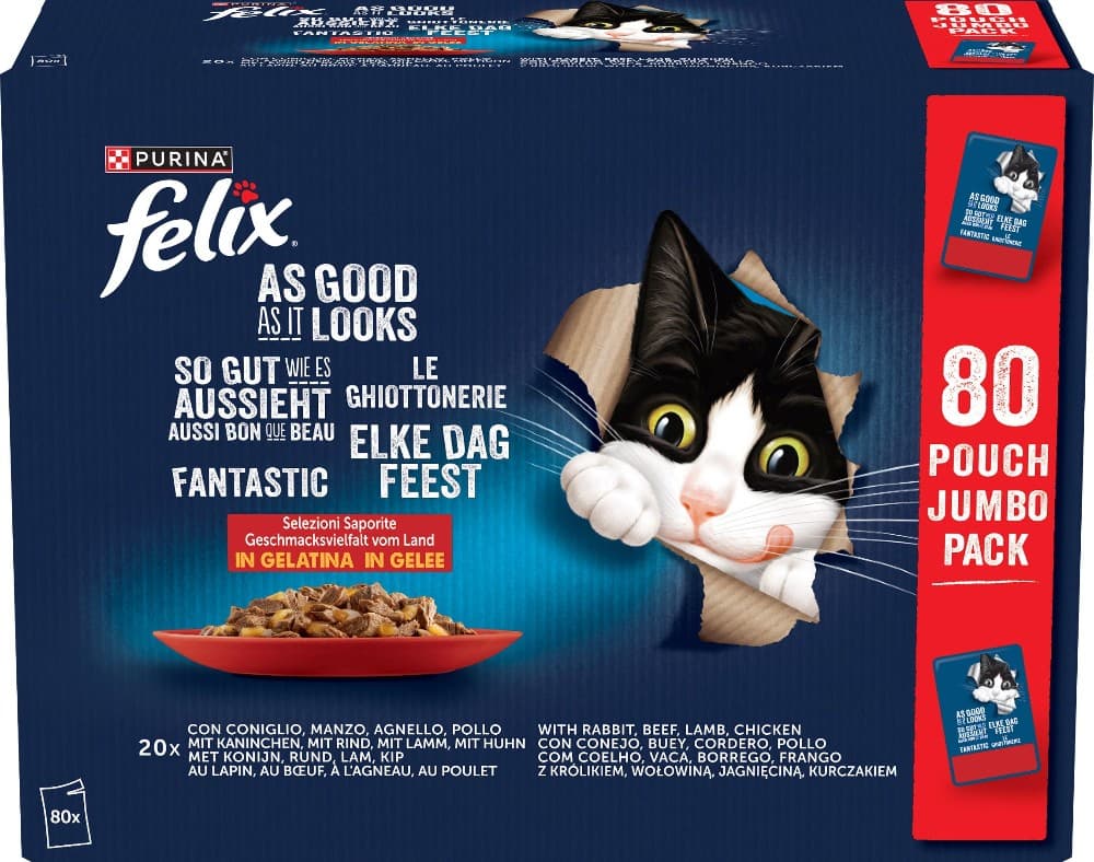Felix Katzennahrung, 80 x 85-g-Jumbopack Friskies – Interspar