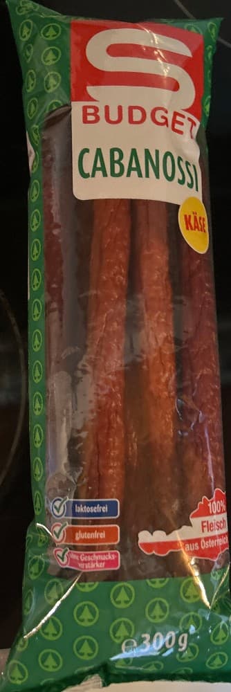 S-BUDGET Cabanossi, 300 g Packung – Maximarkt