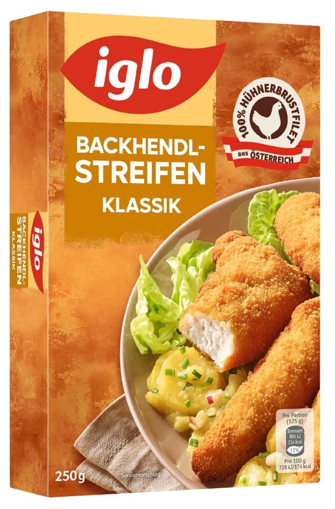 Feinste Backhendlstreifen 200 - 250 g Iglo Angebot bei Interspar
