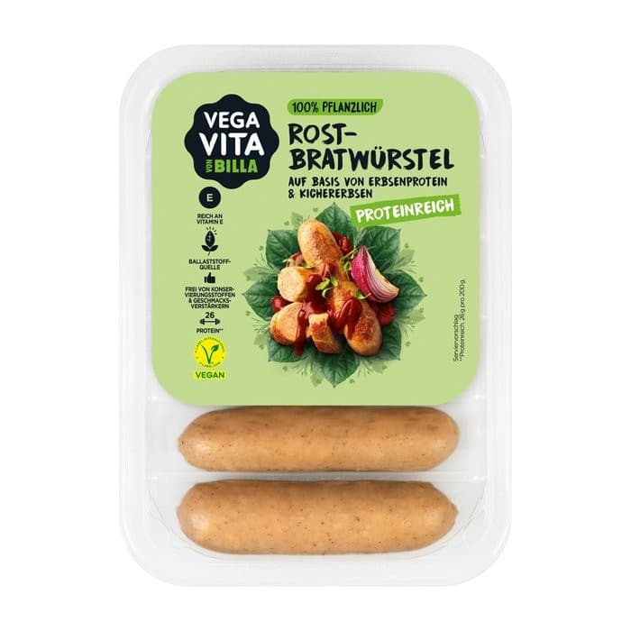 Vegavita Rostbratwürstel, 200 g – Billa