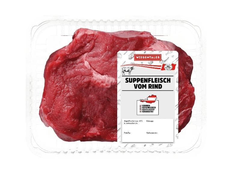 Wiesentaler Frisches Suppenfleisch vom Rind, z.B. je 750 g – Lidl