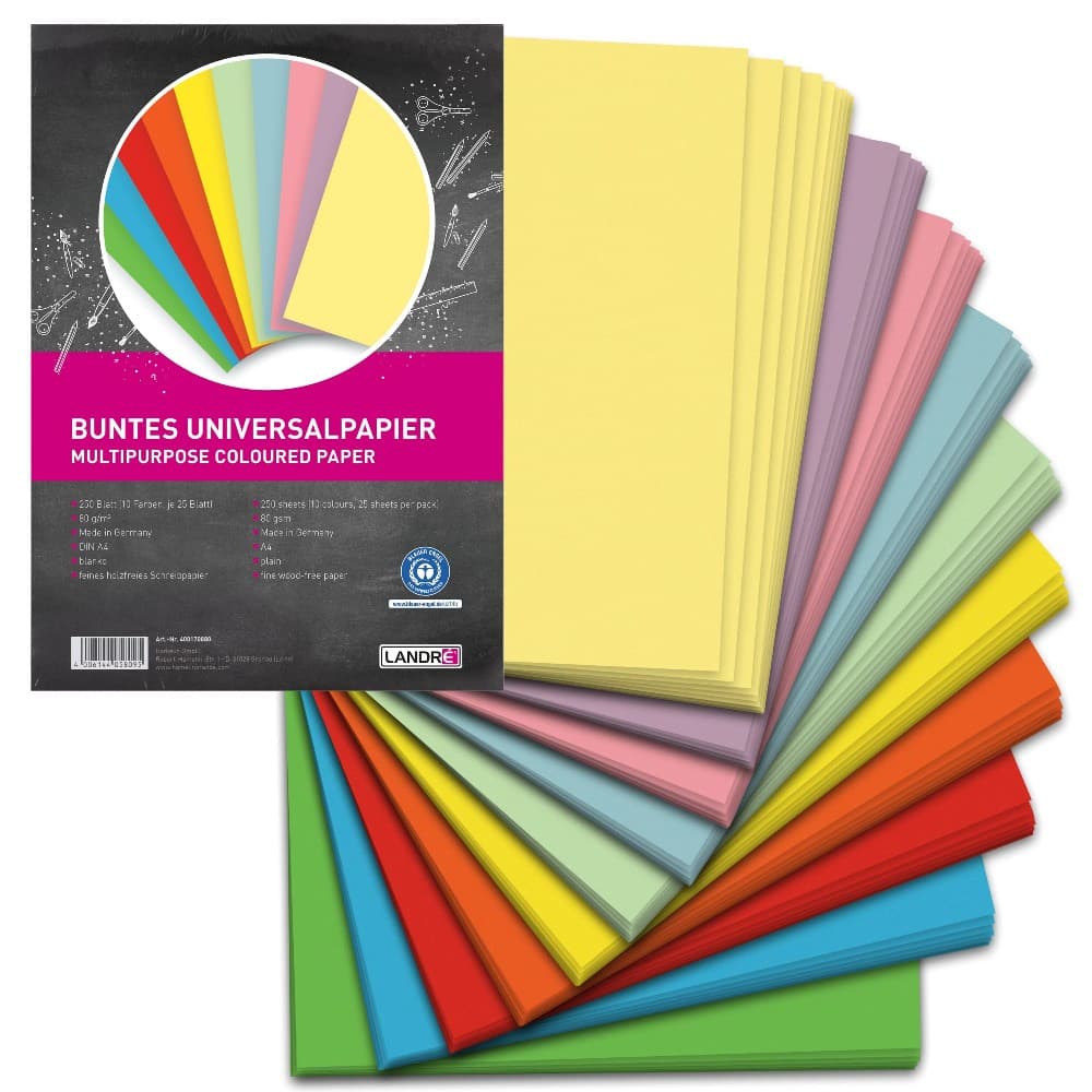 Farbiges Druckerpapier DIN A4 250 Blatt Angebot bei Müller