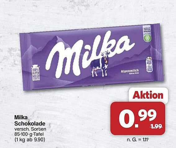 Milka Schokolade, 85-100 g – Spar