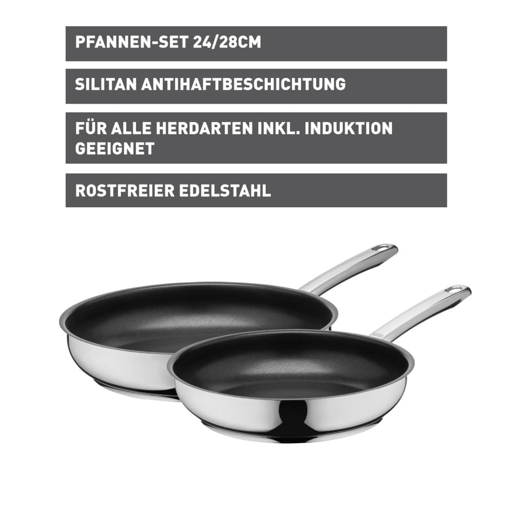 Pfannen-Set Calabria, 2-teilig (Ø 24, 28 cm) – Müller