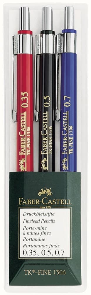 Druckbleistift 3er Etui FABER-CASTELL Angebot bei Müller