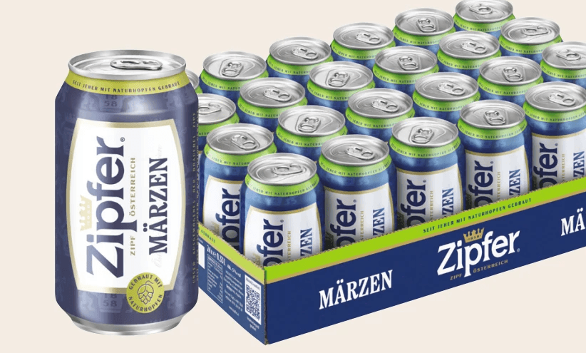 Zipfer Märzen Dose, 12 x 0.33 l – MPREIS