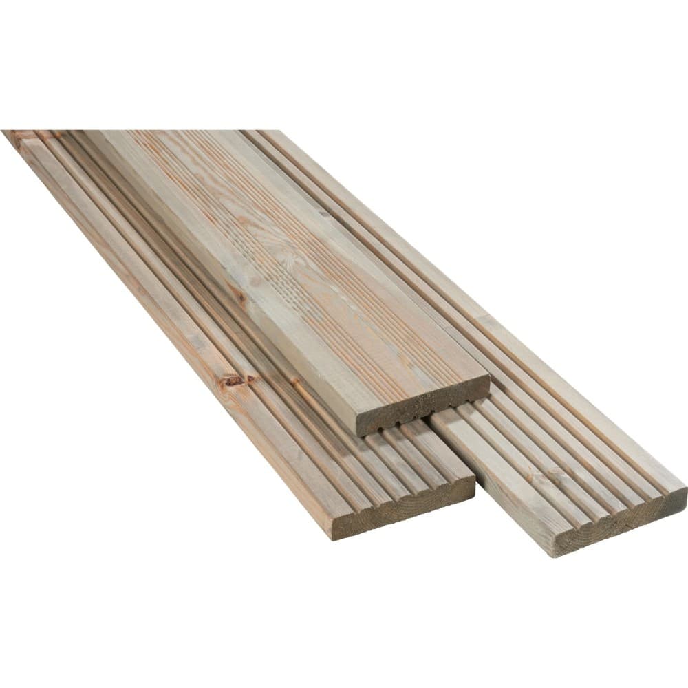 Terrassendiele Kiefer, 2,8 cm Stärke, 14,5 cm Breite, 2 oder 3 m Länge – Bauhaus