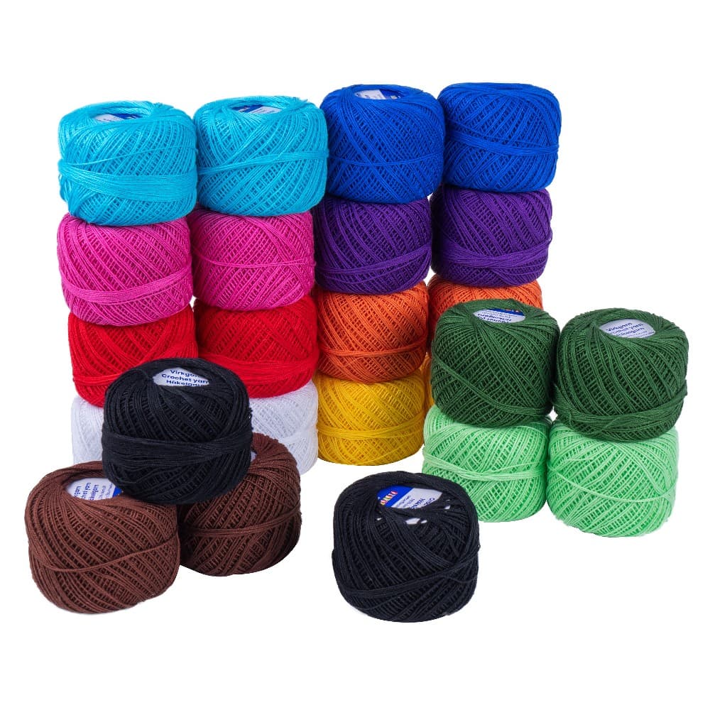 Woll-Sortiment Häkelgarn Beanie, 4 x 25 g – Penny