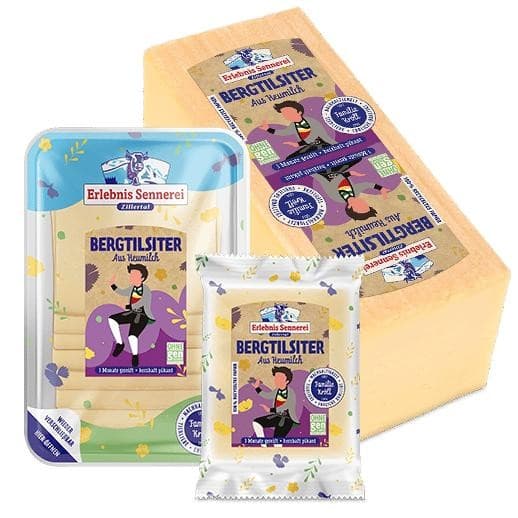 Erlebnissennerei Zillertal Bergtilsiter oder Almkäse 200 g Angebot bei MPREIS