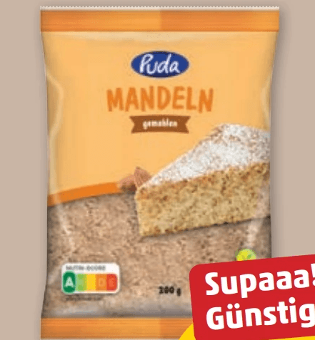 Puda Mandeln gemahlen, 200 g – Penny