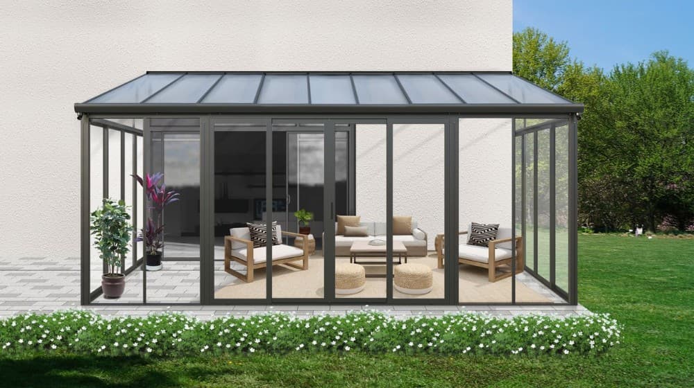 Wintergarten ca. 300x548x312 cm Garten & Freizeit Angebot bei Norma