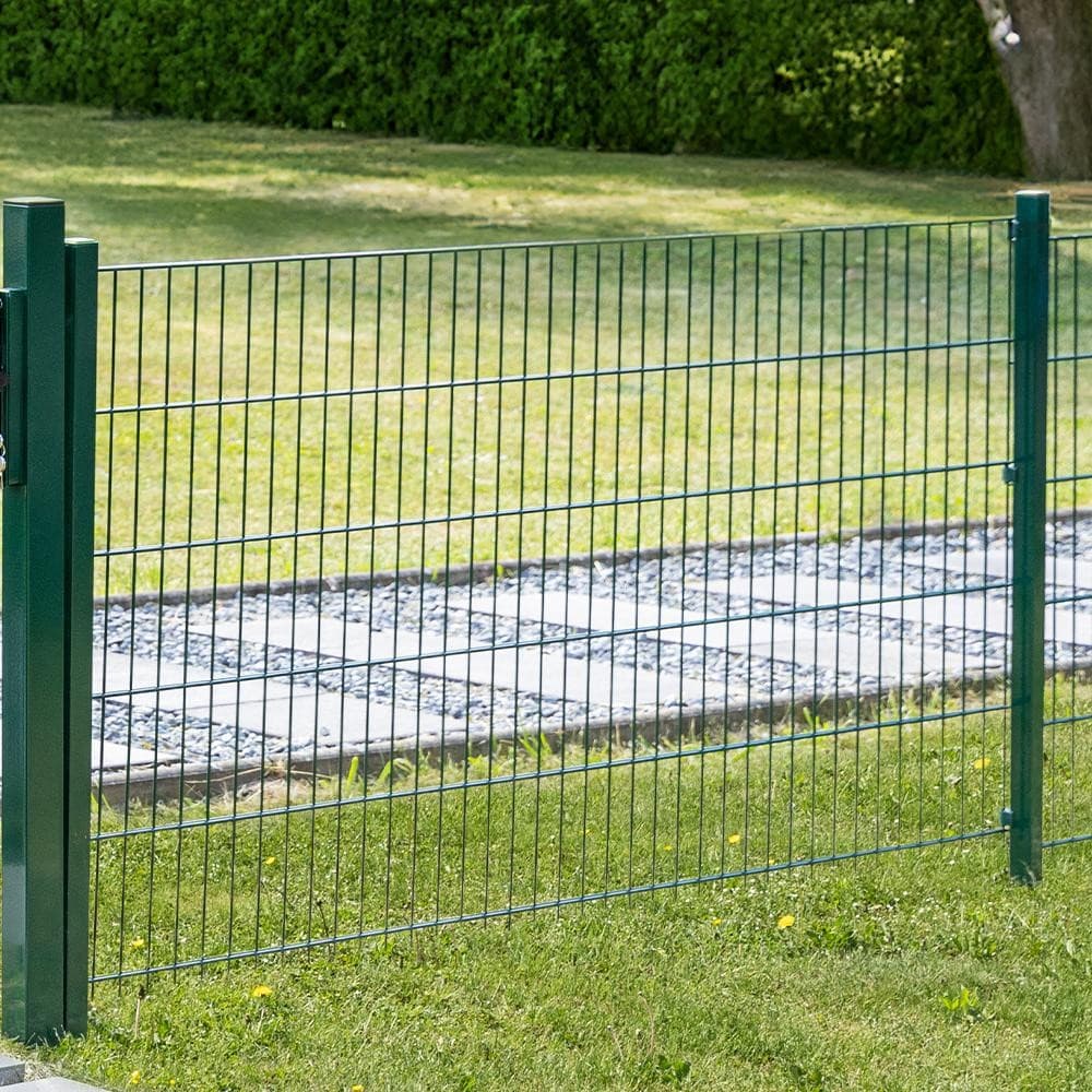Doppelstabmattenzaun Komplett-Set 10m GreenYard – Norma
