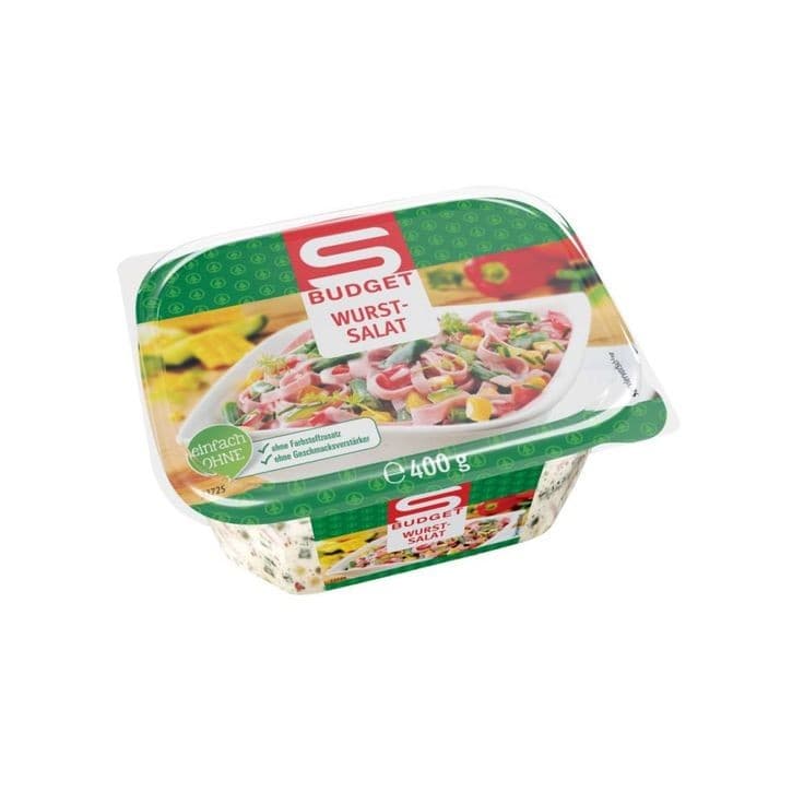 S-BUDGET Wurst-, Gemüse- oder Nudelsalat, 300/400 g – Spar