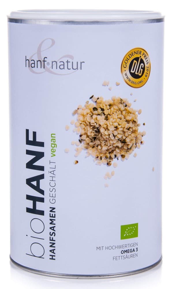Hanfsamen geschält, 500 g hanf & natur – Dm