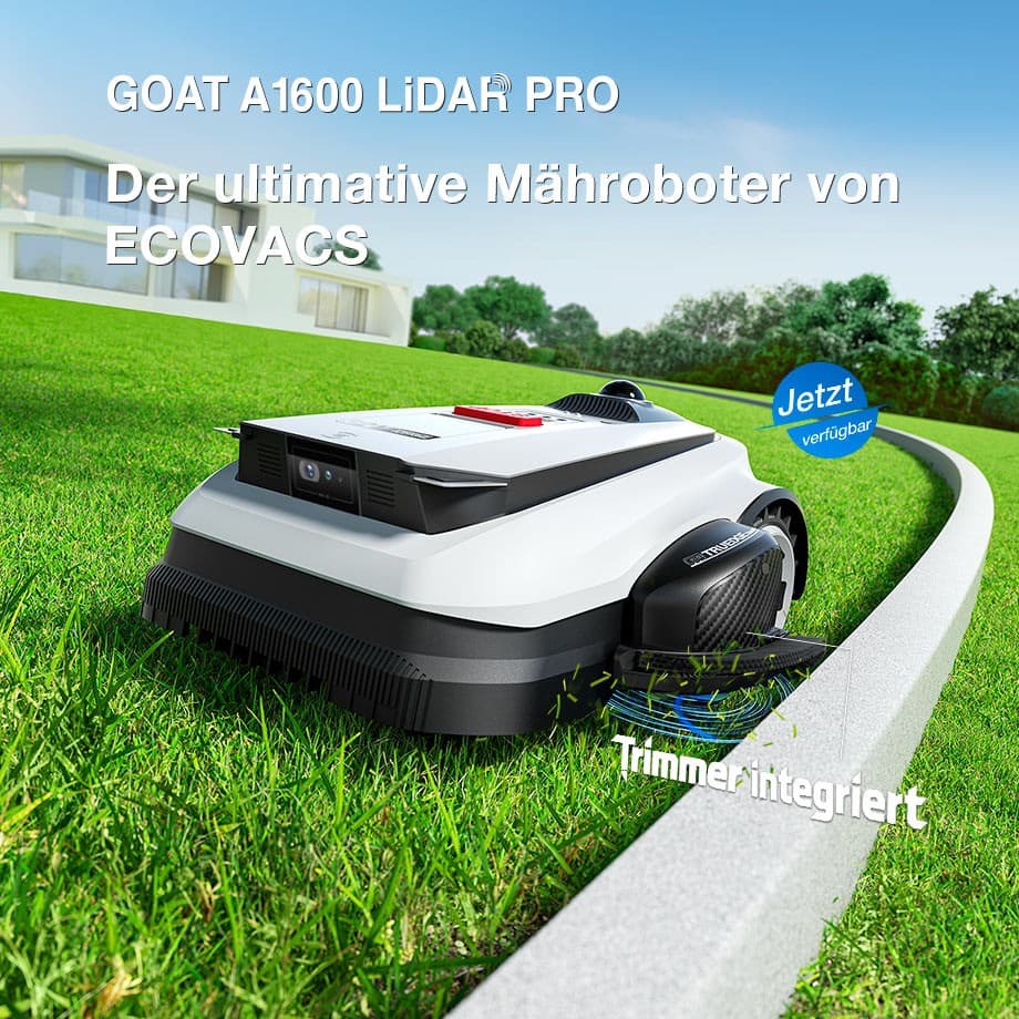 ECOVACS Goat Mähroboter A1600 LIDAR PRO – Bauhaus