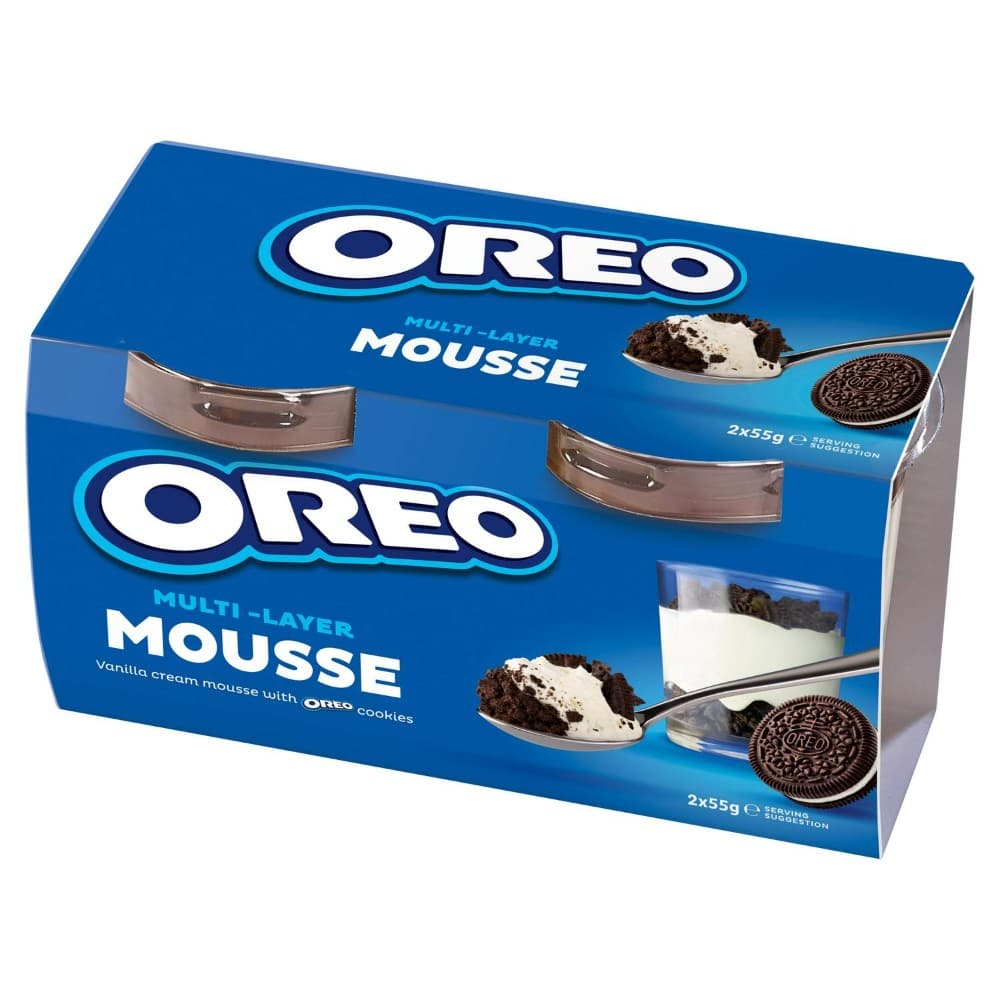 Oreo Mousse / Toblerone Mousse, 2 x 55 g / 2 x 60 g Oreo / Toblerone – Eurospar