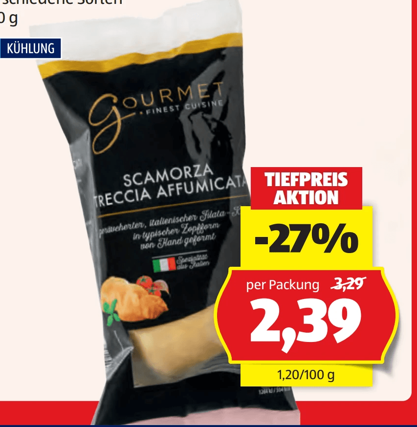 Scamorza Affumicata, 200 g Gourmet Finest Cuisine – Hofer
