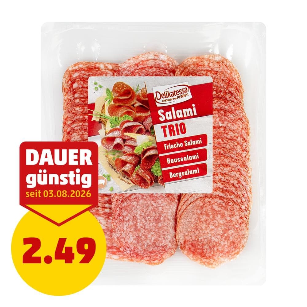 Delikatessa Salami-Trio, 150 g – Penny