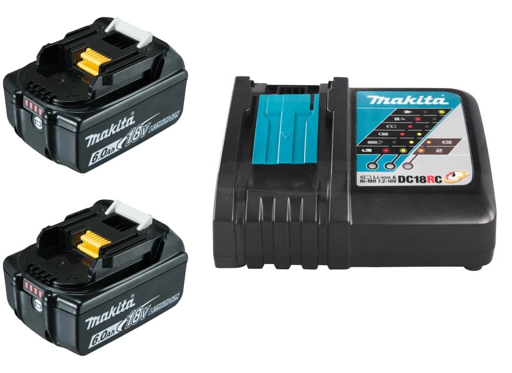 Doppel-Starterset, 2 x 18 V 6,0 Ah MAKITA – Zgonc