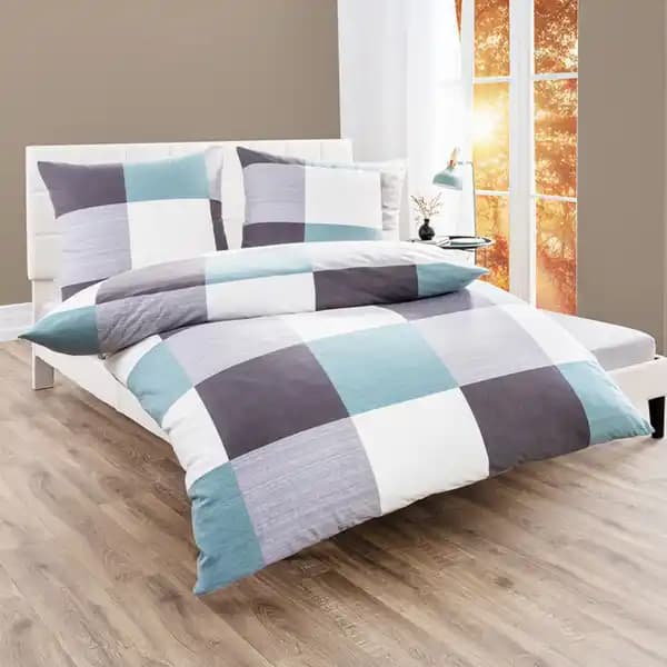 Soft Touch Thermo-Fleece-Bettwäsche, 1 Kissen ca. 70 x 90 cm, 1 Bezug ca. 140 x 220 cm DREAMTEX – Norma