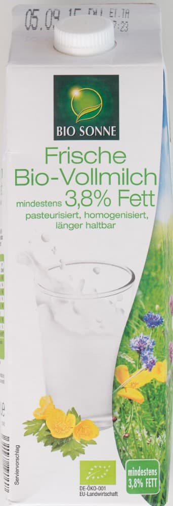 Bio Sonne Frische Bio Vollmilch 1 l Angebot bei Norma