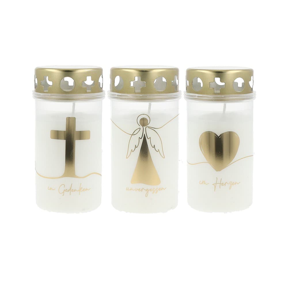 Hofer Kerzen Trauerlicht Mini, 3er Pack – Norma