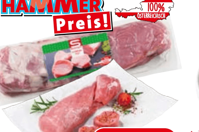 S-Budget Schweinsfilet, ca. 400-g-Packung – Eurospar