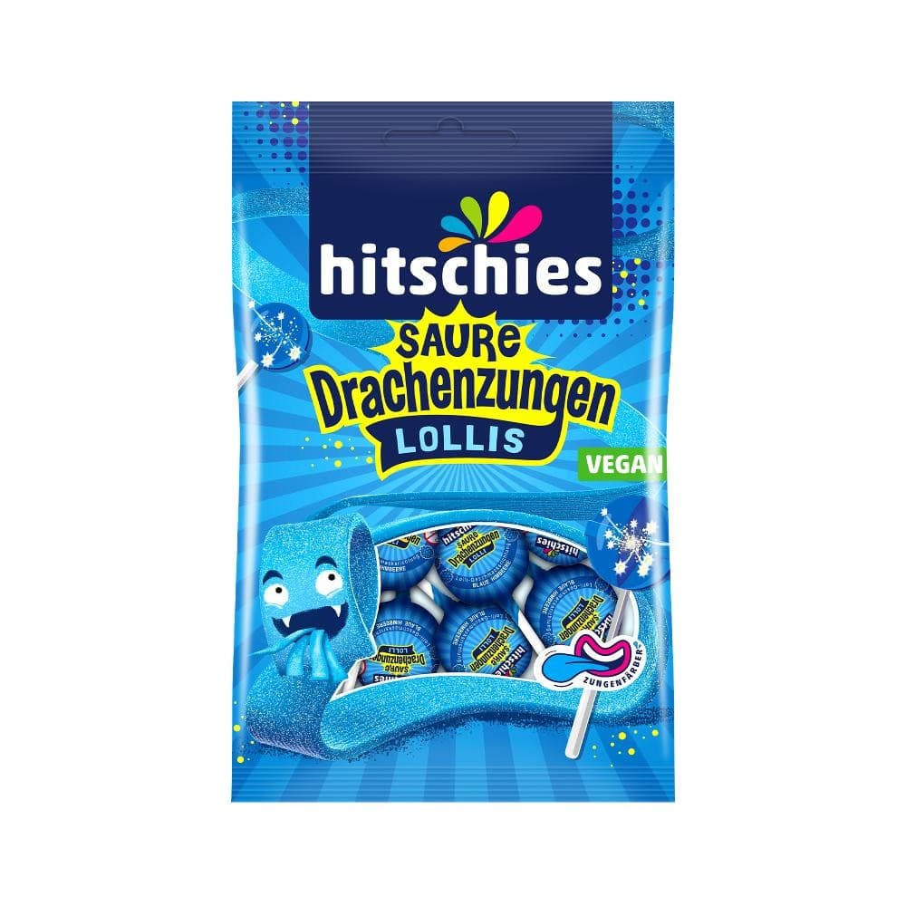 Hitschies Saure Drachenzungen Lollis, 128 g – Maximarkt