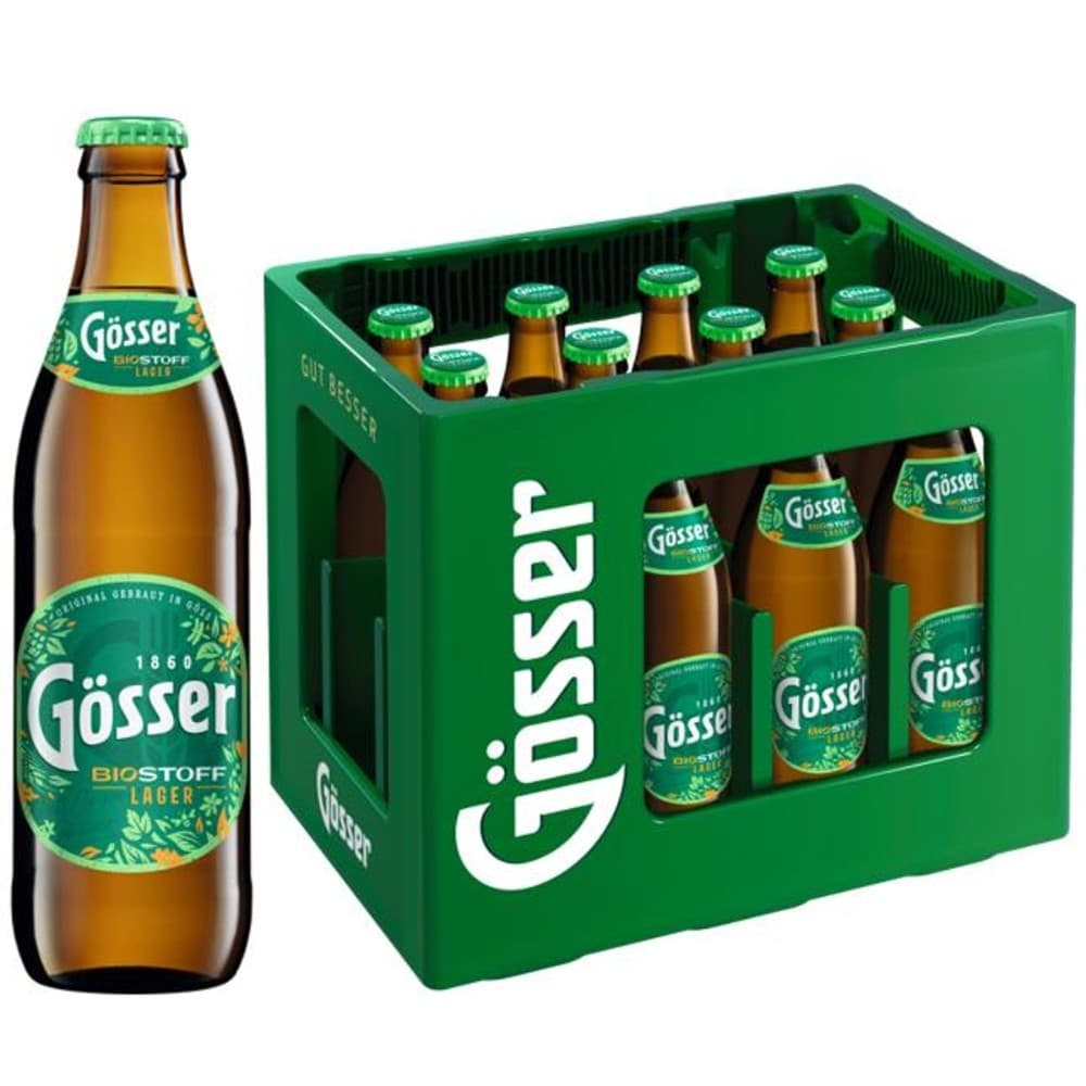 Gösser Märzen, Biostoff Lager oder Naturradler, 12er-Kiste – Interspar