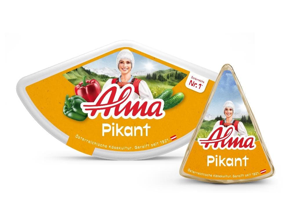 Streichkäse Eckerl Pikant, 150 g Alma – Norma