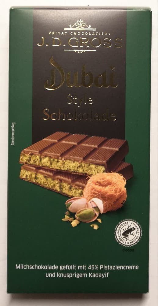 J.D. Gross Schokolade Dubai Style, 122 g – Lidl