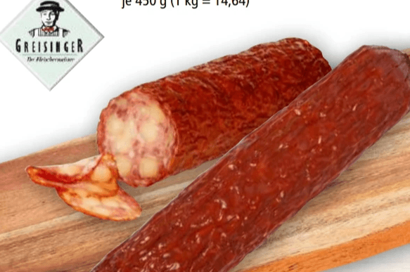 Gebirgskäswurst, 450 g Greisinger – Norma