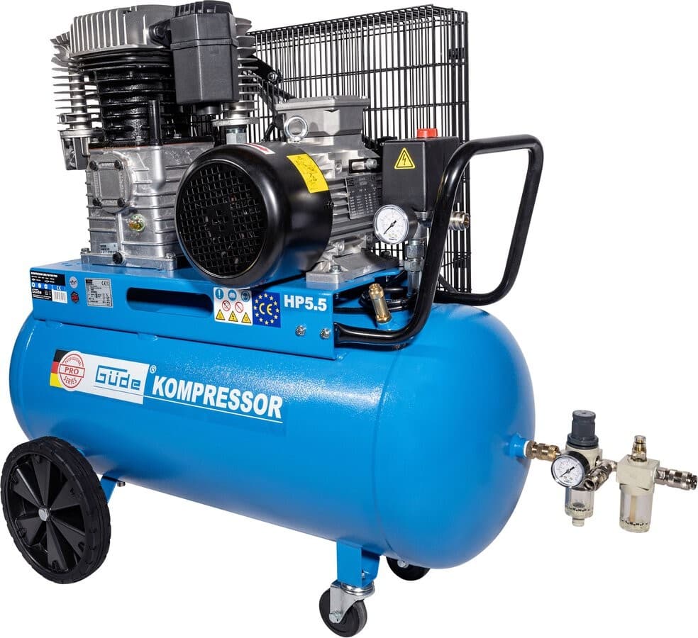 2-Zylinder-Kompressor 805/10/100 PRO, 100 Liter Güde – Zgonc