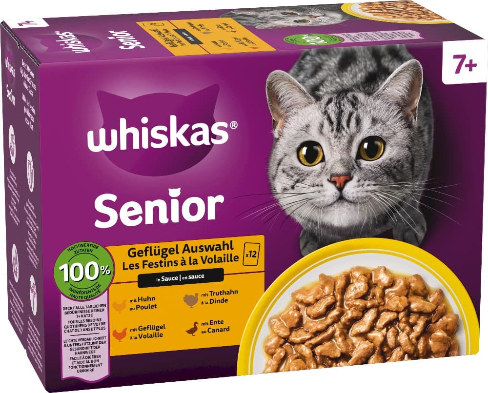 Whiskas Katzennahrung, 12x 85 g – Maximarkt