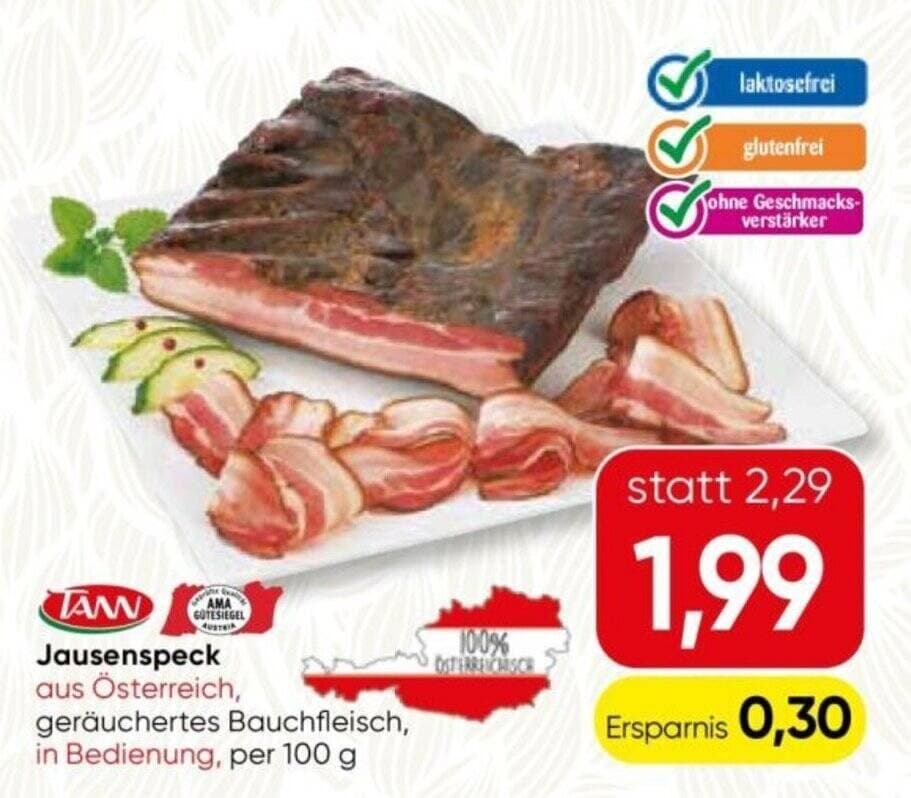 Jausenspeck aus Österreich, 100 g – Interspar