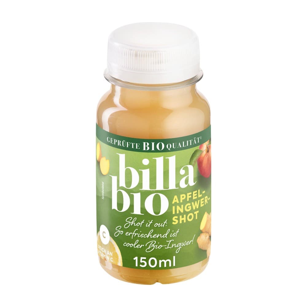 BILLA Bio Bio-Apfel-Ingwer Shot, 150 ml – Billa Plus