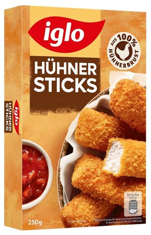Iglo Hühner Sticks, Nuggets oder Crispy Chicken, 220 g oder 250 g – Maximarkt